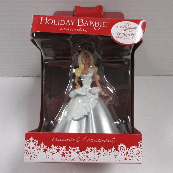 AMERICAN GREETINGS Holiday Barbie Christmas Ornament 25 Anniversary Edition 2013 - Picture 16 of 16